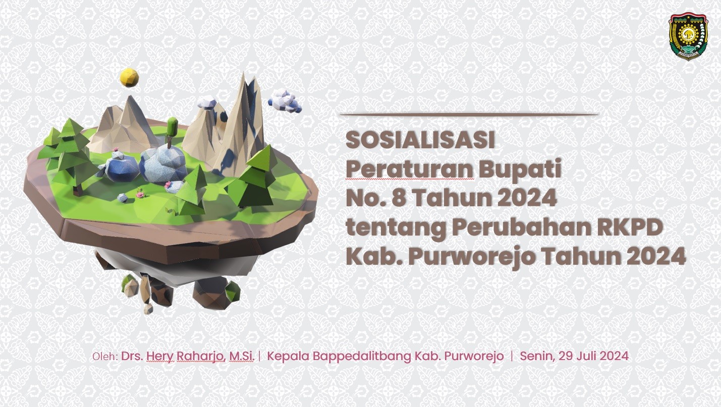 Sosialisasi Perbup Perubahan RKPD Kabupaten Purworejo Tahun 2024