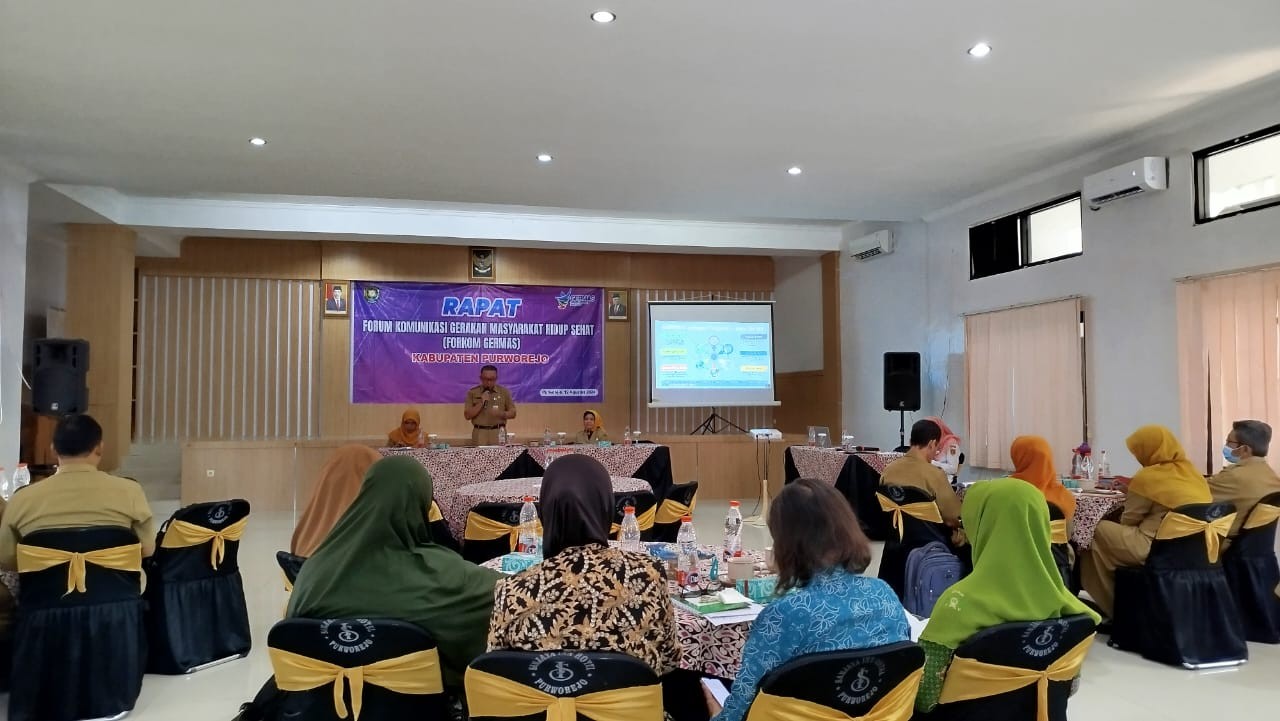 RAPAT FORUM KOMUNIKASI GERAKAN MASYARAKAT HIDUP SEHAT  (FORKOM GERMAS) KABUPATEN PURWOREJO