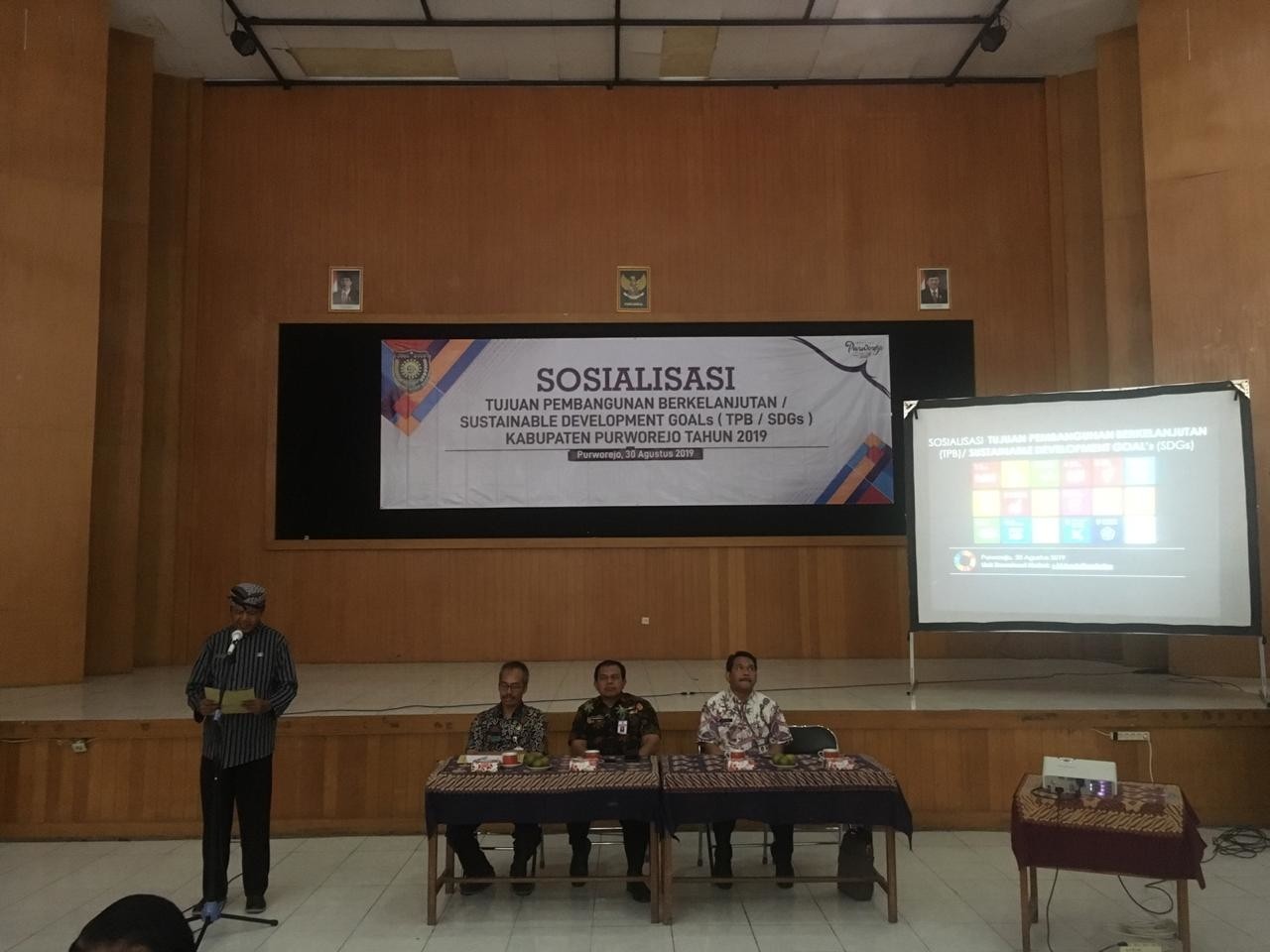 Sosialisasi Tujuan Pembangunan Berkelanjutan (TPB)/Sustainable Development Foals (SDGs) Kabupaten Purworejo Tahun 2019.