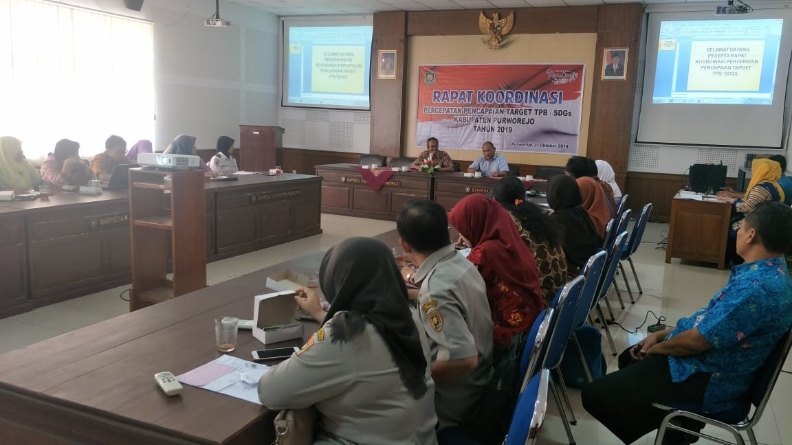 Koordinasi Pencapaian Target Tujuan Pembangunan Berkelanjutan (TPB)/ Sustainable Development Goals (SDGs) Kabupaten Purworejo Tahun 2019