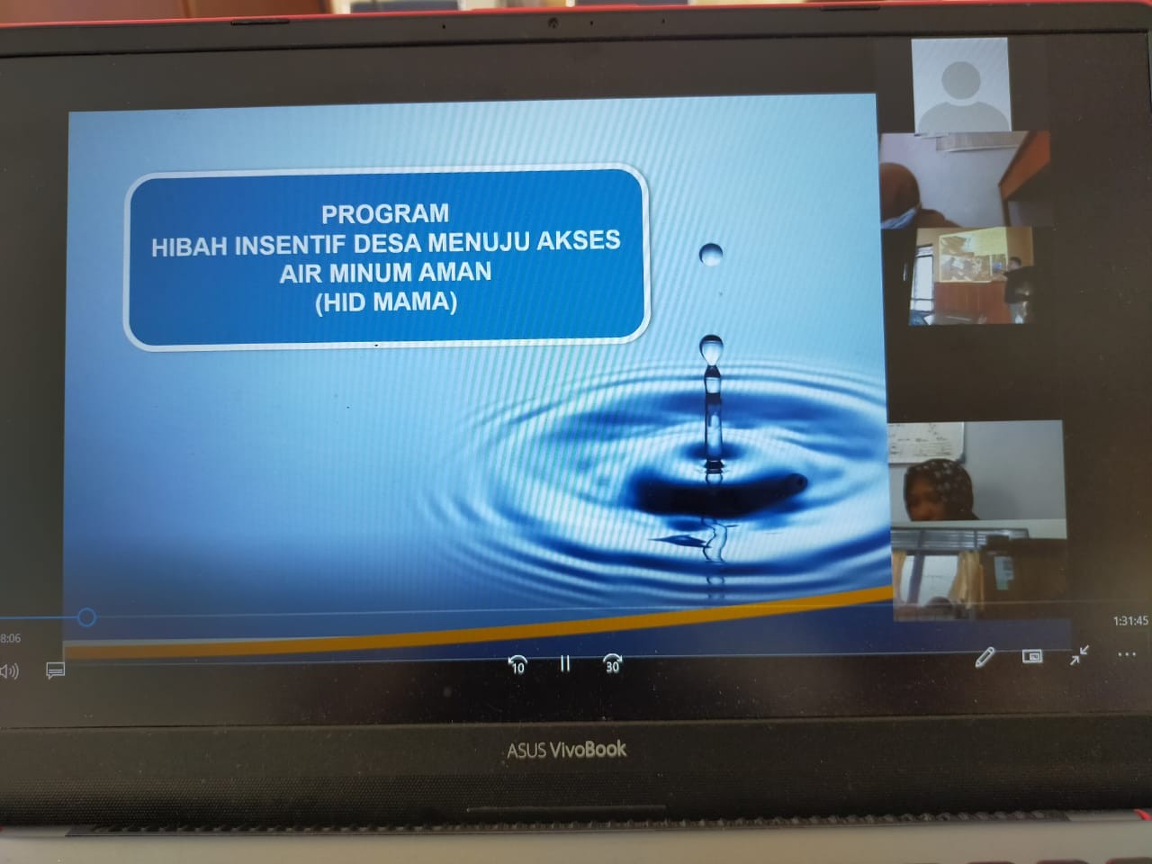 Sosialisasi Program Hibah Air Minum Menuju Akses Aman TA 2021