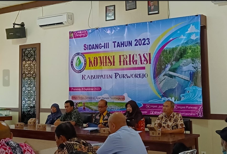 Sidang Komisi Irigasi III Kabupaten Purworejo Tahun 2023