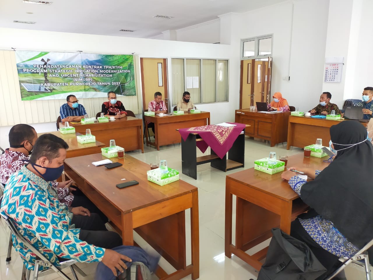 Penandatangan Kontrak TPM SIMURP Kabupaten Purworejo TA 2021