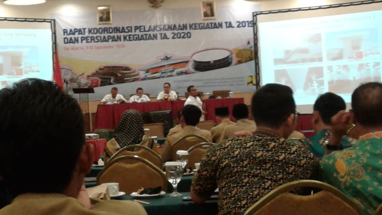 Rapat Koordinasi Pelaksanaan Kegiatan TA. 2019 dan Persiapan Kegiatan TA. 2020 Lingkungan Balai Prasarana Permukiman Wilayah Jawa Tengah