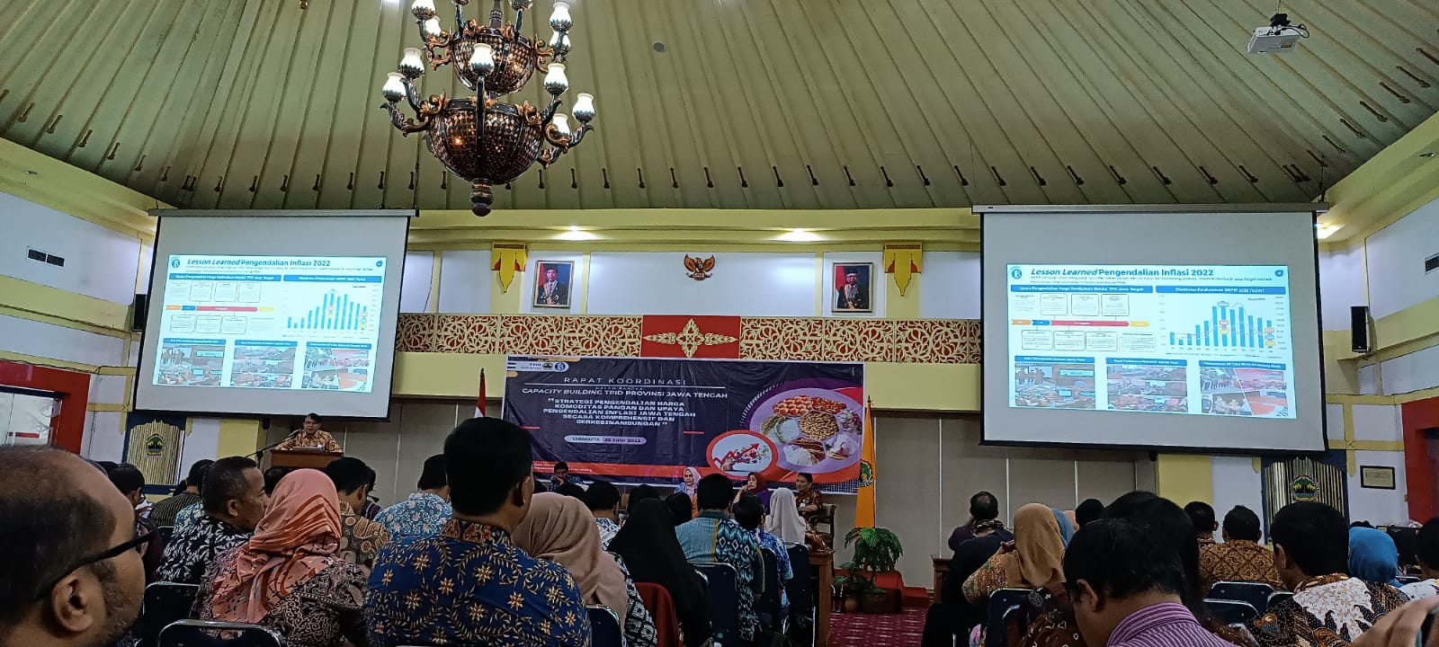 Mengikuti Rakor dalam rangka Capacity Building TPID Prov Jateng