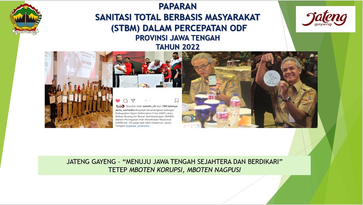 Pertemuan Program STBM dalam Rangka Percepatan Pencapaian ODF Provinsi Jawa Tengah