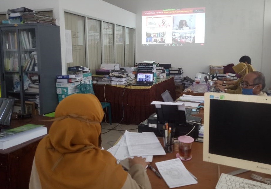 Video Conference Pemetaan Indeks Daya Saing Daerah (IDSD) Guna Mendukung Pembangunan di Daerah