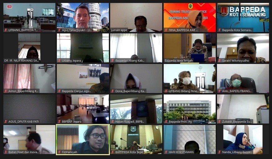 Bappeda Kabupaten Purworejo Ikuti Video Conference Pemetaan Indesk Daya Saing Daerah (IDSD)