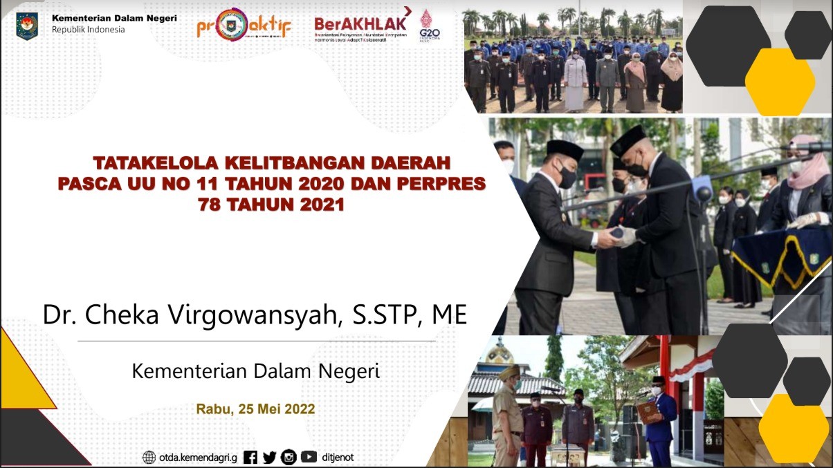 Sosialisasi Nota Kesepahaman dan Webinar Series I BRIDA Tangga 25 Mei 2022