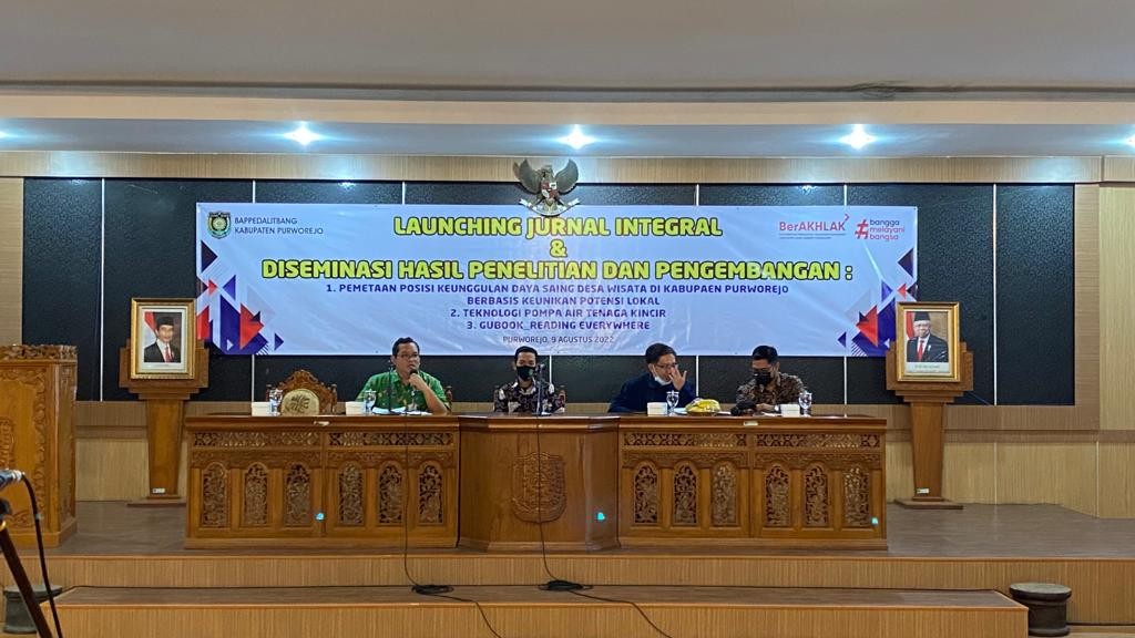 LAUNCHING JURNAL INTEGRAL DAN DISEMINASI HASIL PENELITIAN DAN PENGEMBANGAN KABUPATEN PURWOREJO