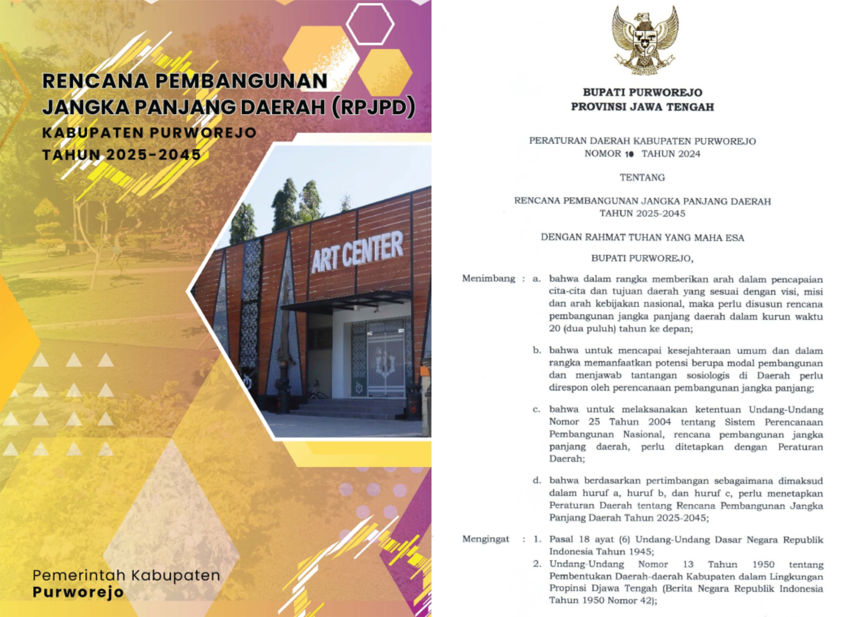 RPJPD Kabupaten Purworejo Tahun 2025-2045