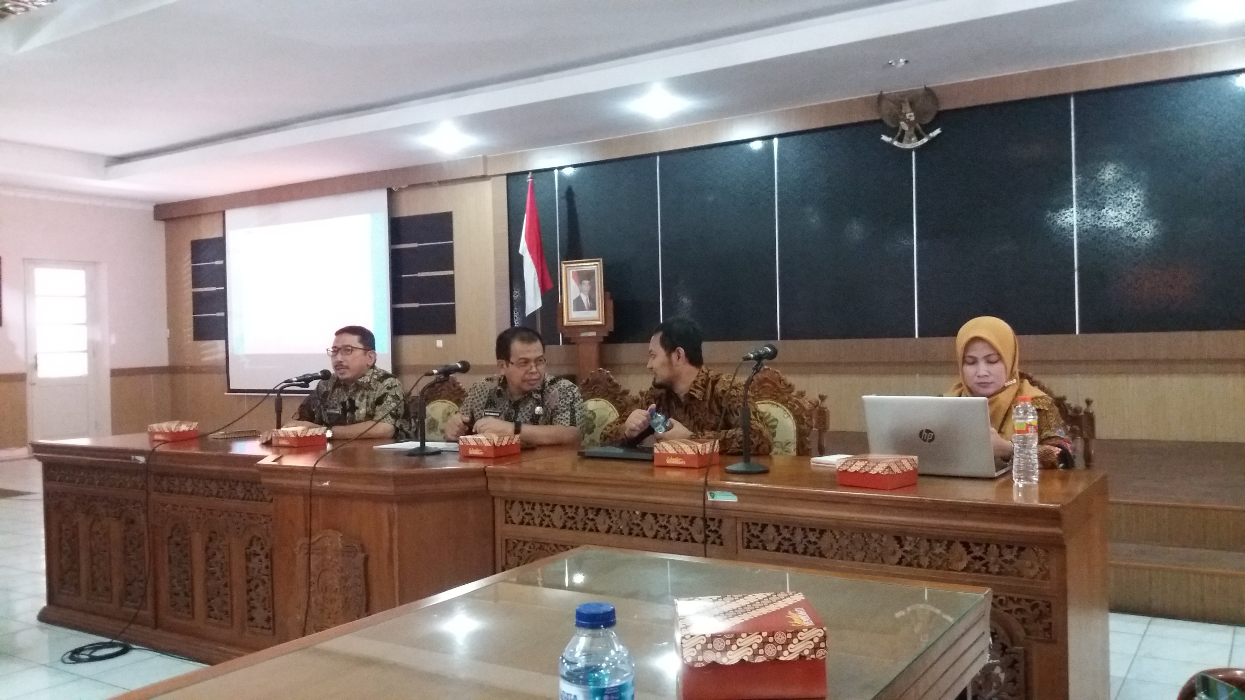 Kabupaten Purworejo Menerima Tim Monitoring dan Evaluasi KPK RI Pada Program Pencegahan Korupsi Pemerintah Kabupaten Purworejo Tahun 2019