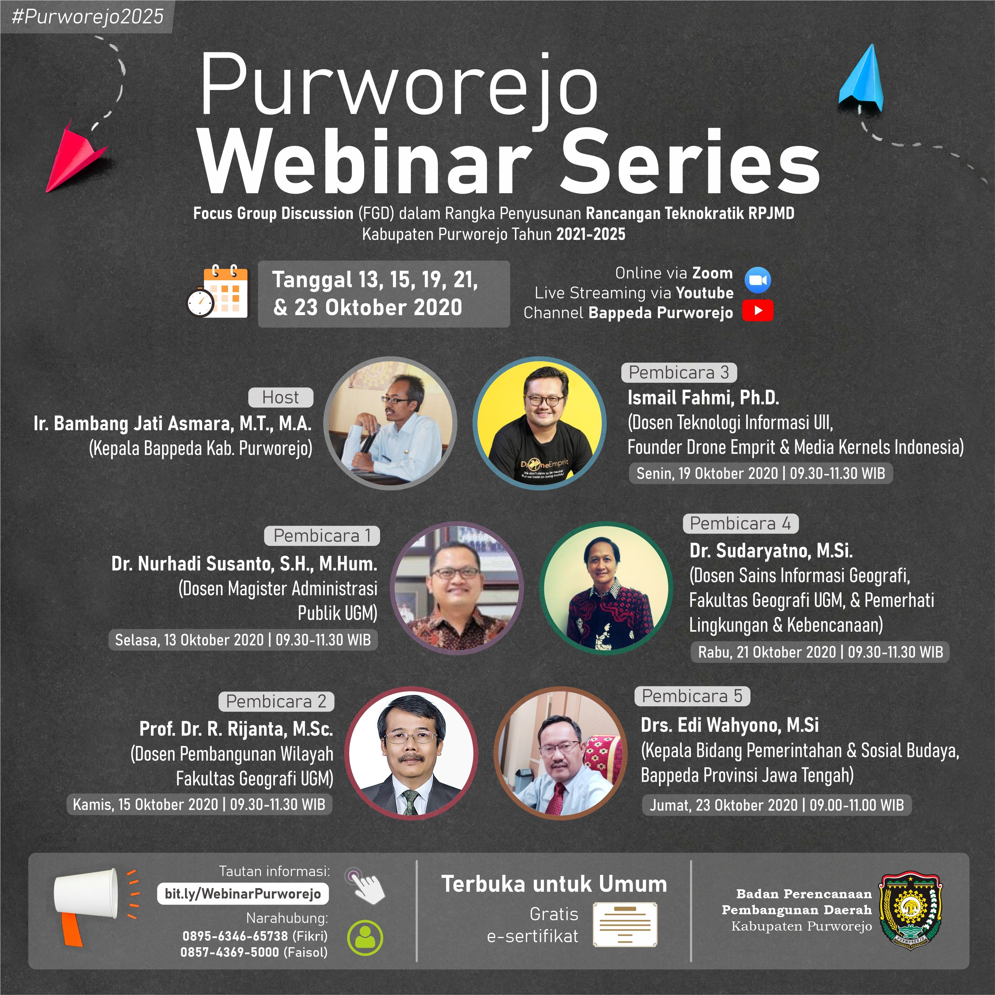 Pendaftaran Purworejo Webinar Series #1-5